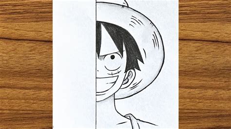 How To Draw Luffy One Piece Luffy Drawing Easy Step By Step