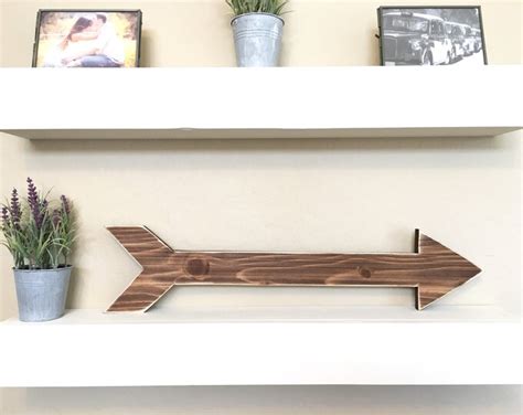 Rustic Wooden Arrow Wooden Arrow Sign Rustic Decor Etsy