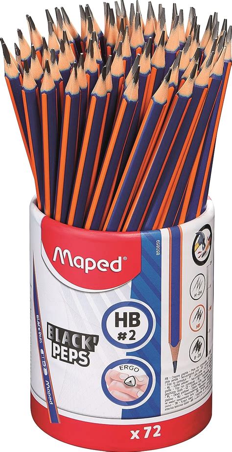 Maped Crayons Graphites Hb Navy Green Avec De Mati Res