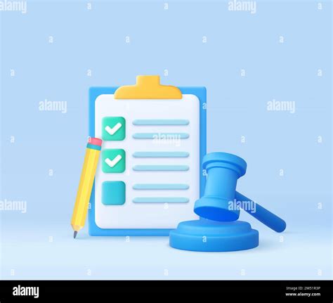 D Judge Gavel Stock Vector Image Art Alamy