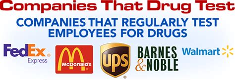 list  major companies  perform drug tests