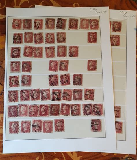 Lot Of Gb Queen Victoria Etc Penny Red Stamps Ebay