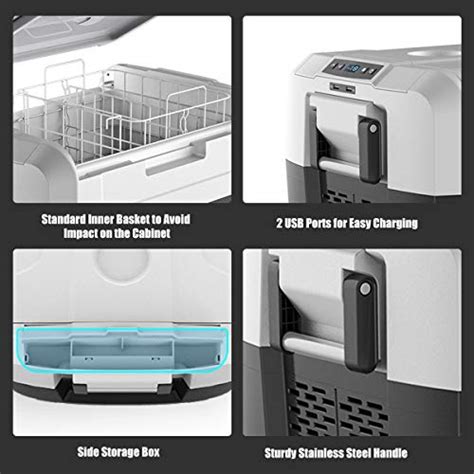 Costway Refrigerador Port Til Para Coche Compresor De Viaje C