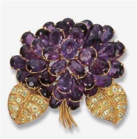 Violet Brooch Kaleidoscope Effect