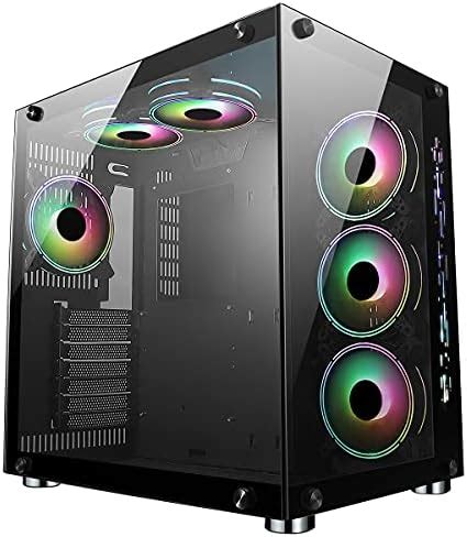 CiT Jupiter Mid Tower ATX ARGB PC Gaming Case Black Amazon Co Uk