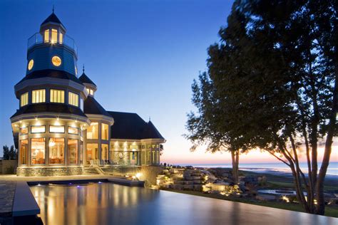 Stunning Lighthouse Inspired Home On The Edge Of Lake Huron