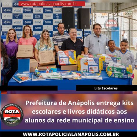 Prefeitura de Anápolis entrega kits escolares e livros didáticos aos