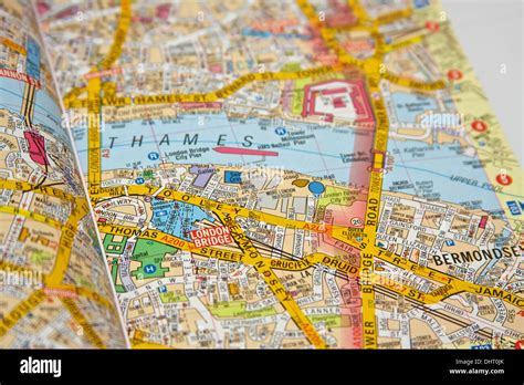 London street map with focus on location of 'The Shard' Stock Photo - Alamy