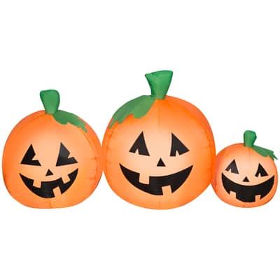 Ft Airblown Inflatable Halloween Led Jack O Lantern Trio Michaels