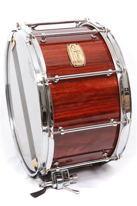 Jarrah Block Stave Snare Drum Ultra High Gloss 14″ X 8″ Chrome Hardw