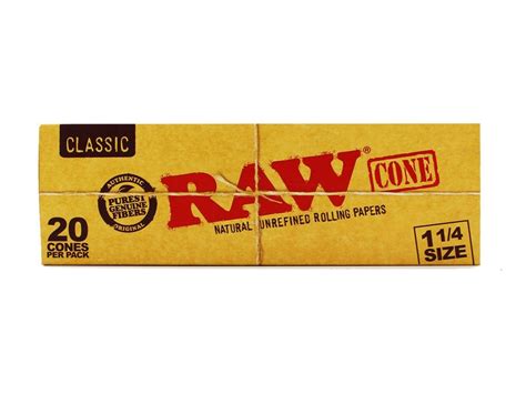 Raw Classic 1¼ Pre Rolled Cones 20 Pack — Vir Wholesale