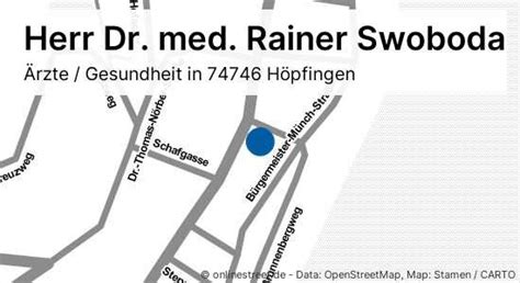 Herr Dr Med Rainer Swoboda Landstraße In Höpfingen Waldstetten Ärzte