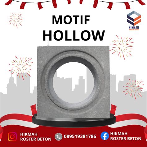 Jual Roster Beton Motif Hollow Berkualitas Di Nawangan Pacitan Serba