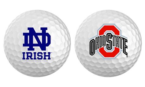 16% Off College-Logo Golf Balls from Sports Logo Balls | Groupon