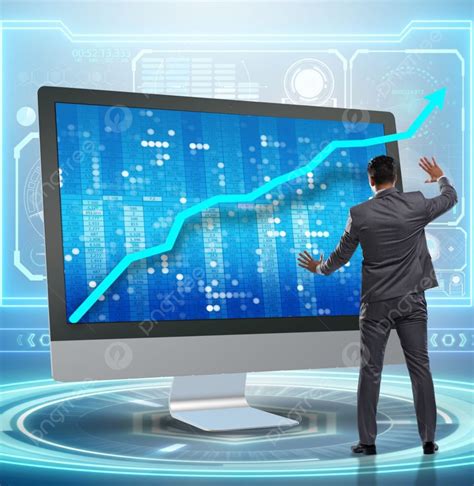 The Businessman In Economic Forecasting Concept With Charts Businessman