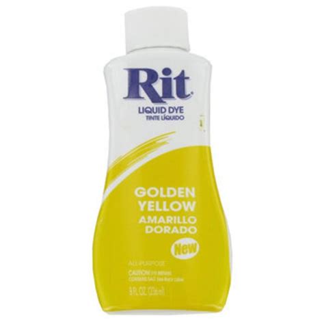 Liquid Rit Dye 8oz Golden Yellow All Purpose