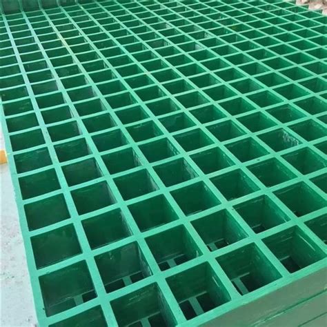 40 40mm Green Frp Gratings Fibreglass Floor Grating Easy Installation