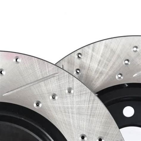 Bmw Ecs Tuning Front V Cross Drilled Slotted Brake Rotor Set Ecs