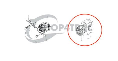 Starter Motor Iseki 2AA1 TS1610 TS1910 TL TA TU Bolens G192