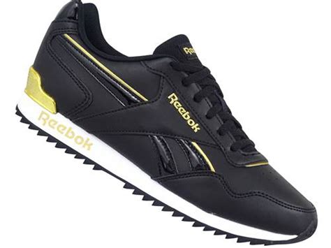 Ténis REEBOK Royal Glide Ripple Clip Mulher Preto Material Sintético