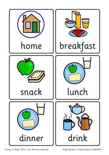 Visual Timetable Widgit Symbols Teaching Resources