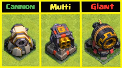 Finding The Best Cannon In Clan Capital Clash Of Clans Youtube