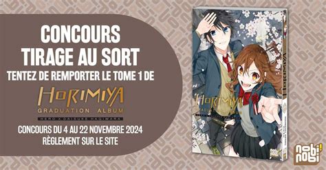 Concours Nobi Nobi Gagner Artbooks Horimiya Graduation Album