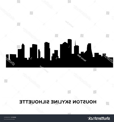 Houston Skyline Silhouette Vector at Vectorified.com | Collection of ...