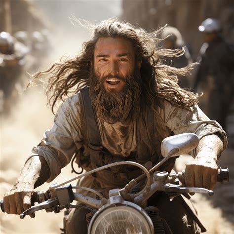 Jesus Christ Superstar Came Down To Earth On A Yamaha Rmidjourney