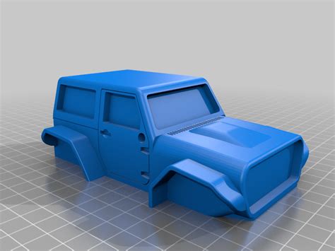 2 Door Jeep Wrangler Fully Printable 3d Models Download Creality Cloud