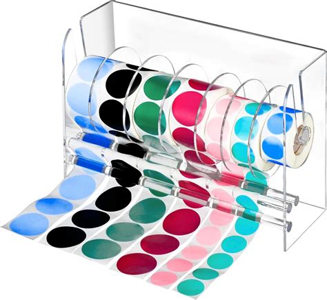 Laiamer Adjustable Label Dispenser Acrylic Sticker Roll