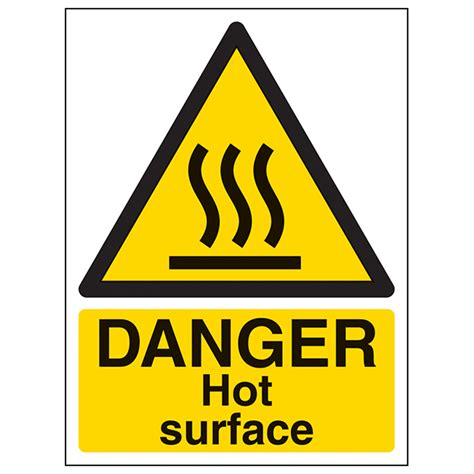 Danger Hot Surface Portrait Eureka Direct