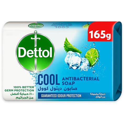 Buy Dettol Cool Antibacterial Menthol And Eucalyptus Fragrance Soap Bar 165g Online In Bahrain