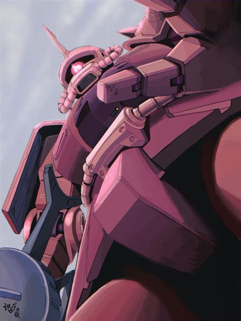 Zaku Ii S Char Custom Gundam And 1 More Drawn By Moroboshidanshaku