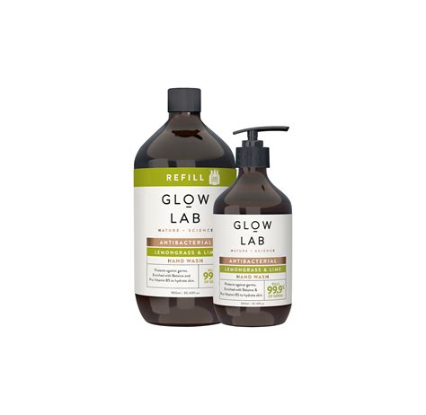 Anti Bacterial Lemongrass And Lime Hand Wash Glow Lab