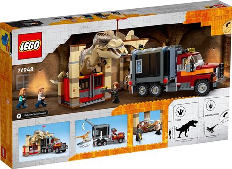 LEGO Jurassic World 76948 pas cher Lévasion du T rex et de l