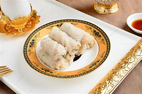 Cantonese Cuisine Chaoshan Traditional Specialty Fish Skin Roll ...