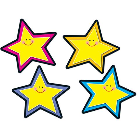 Carson Dellosa Stars Yellow Colorful Cut Outs Classroom Décor 36