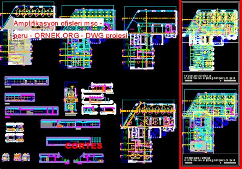 Proje Sitesi Amplifikasyon Ofisleri Msc Peru Autocad Projesi