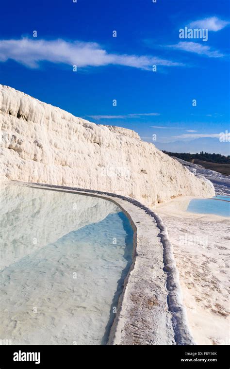 Travertin Pools Und Terrassen In Pamukkale Stockfotografie Alamy