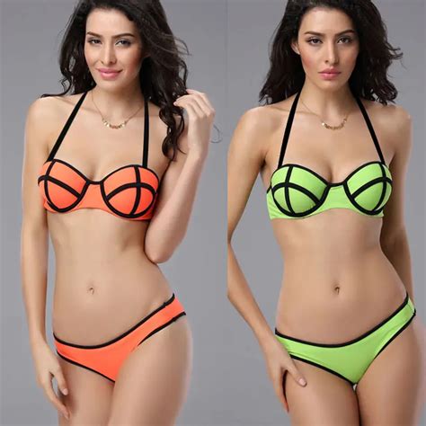 Push Up 2014 Lady Neoprene Women Swimsuit Fashion Sexy Underwear Bra