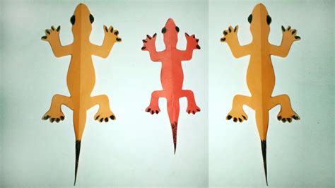 Diy Kids Room Decoration How To Make A Paper Lizard Very Simple Way