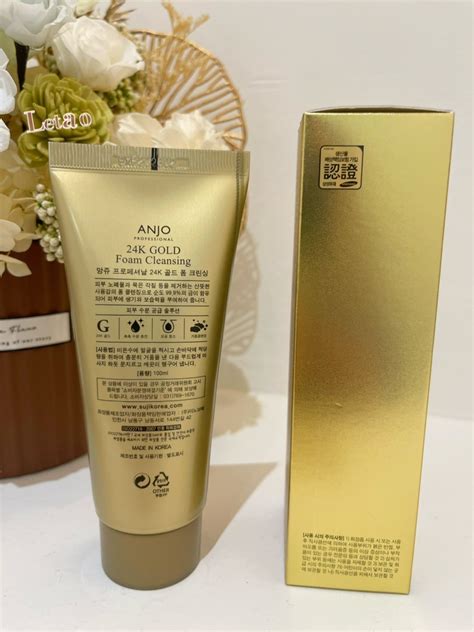 韓國anjo神級養膚24k黃金淨嫩泡泡洗面乳100ml 【3條免運】