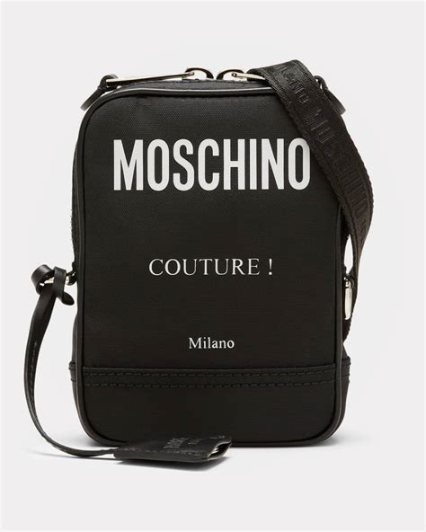 Moschino Men S Logo Crossbody Bag Neiman Marcus