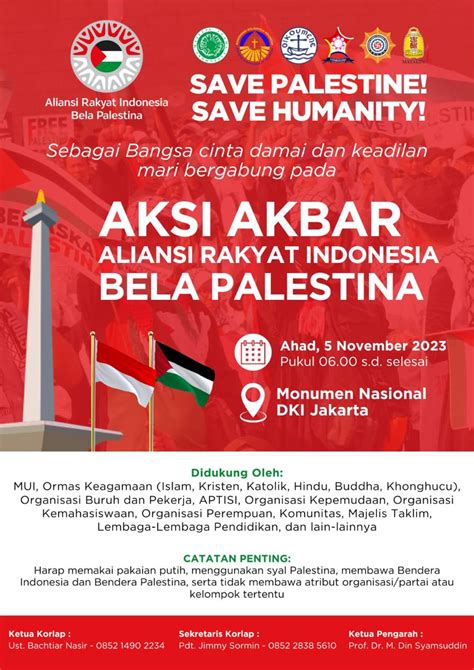 Save Palestine Save Humanity Aksi Bela Palestina 5 November 2023 Di