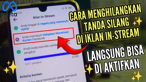 Menghilangkan Tanda Silang Di Kebijakan Monetisasi Konten Persyaratan