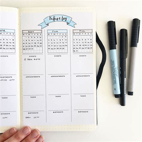 Bullet Journal Future Log Ideas You Need To See The Smart Wander