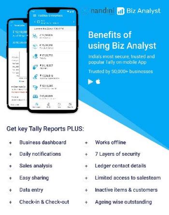 Biz Analyst Tally On Mobile App At Best Price In Gurugram Nandini