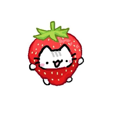 Strawberry Cat 3 In 2024 Cute Doodles Cute Doodle Art Cute Doodles Drawings