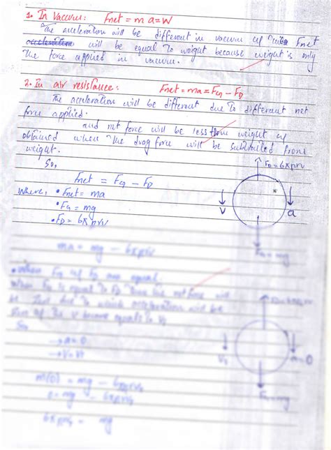 SOLUTION: Physics terminal velocity - Studypool